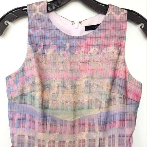 Cynthia Steffe Fit/Flare‎ Cityscape Print Dress - Picture 3 of 14